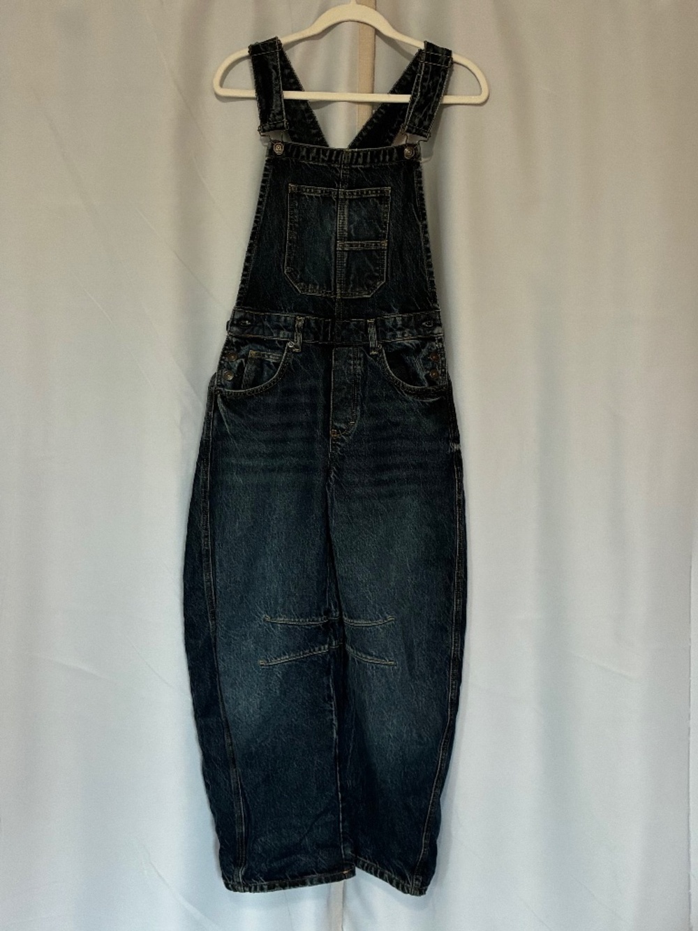 Free People We The Free Good Luck Barrel Overalls